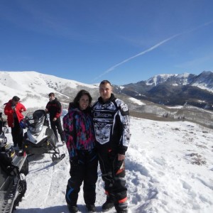 Stephanie and Bill at 10,000ft