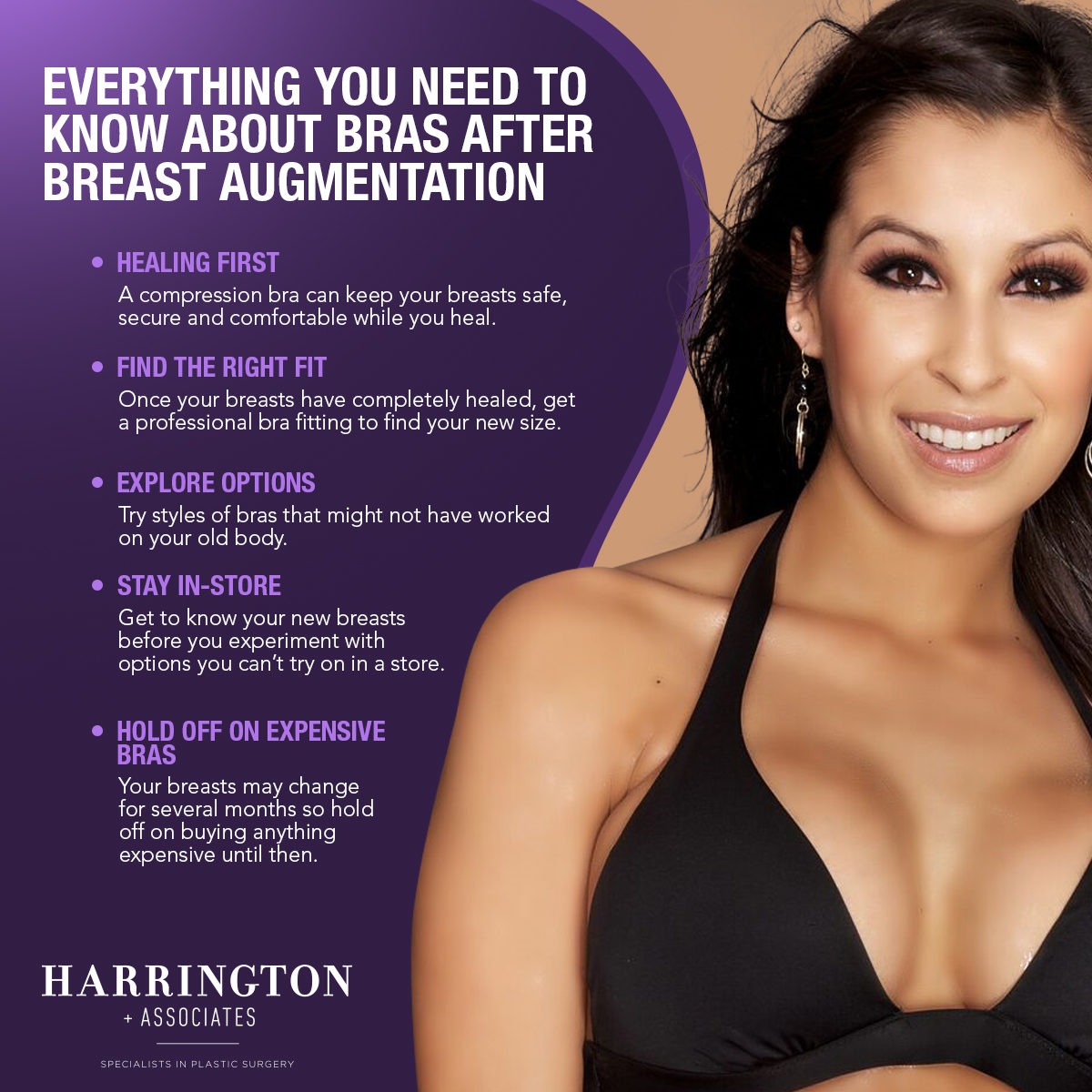 Everything You Need To Know About Bras After Breast Augmentation [Infographic]